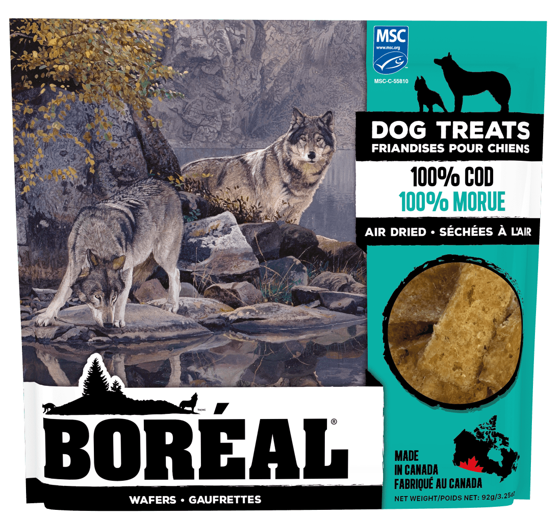 Boreal 100% Cod Air Dried Dog Treats - 45g - The Pet Source