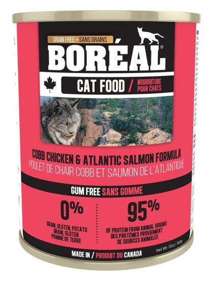 Boreal Cobb Chicken and Atlantic Salmon Wet Cat Food Can - 369g