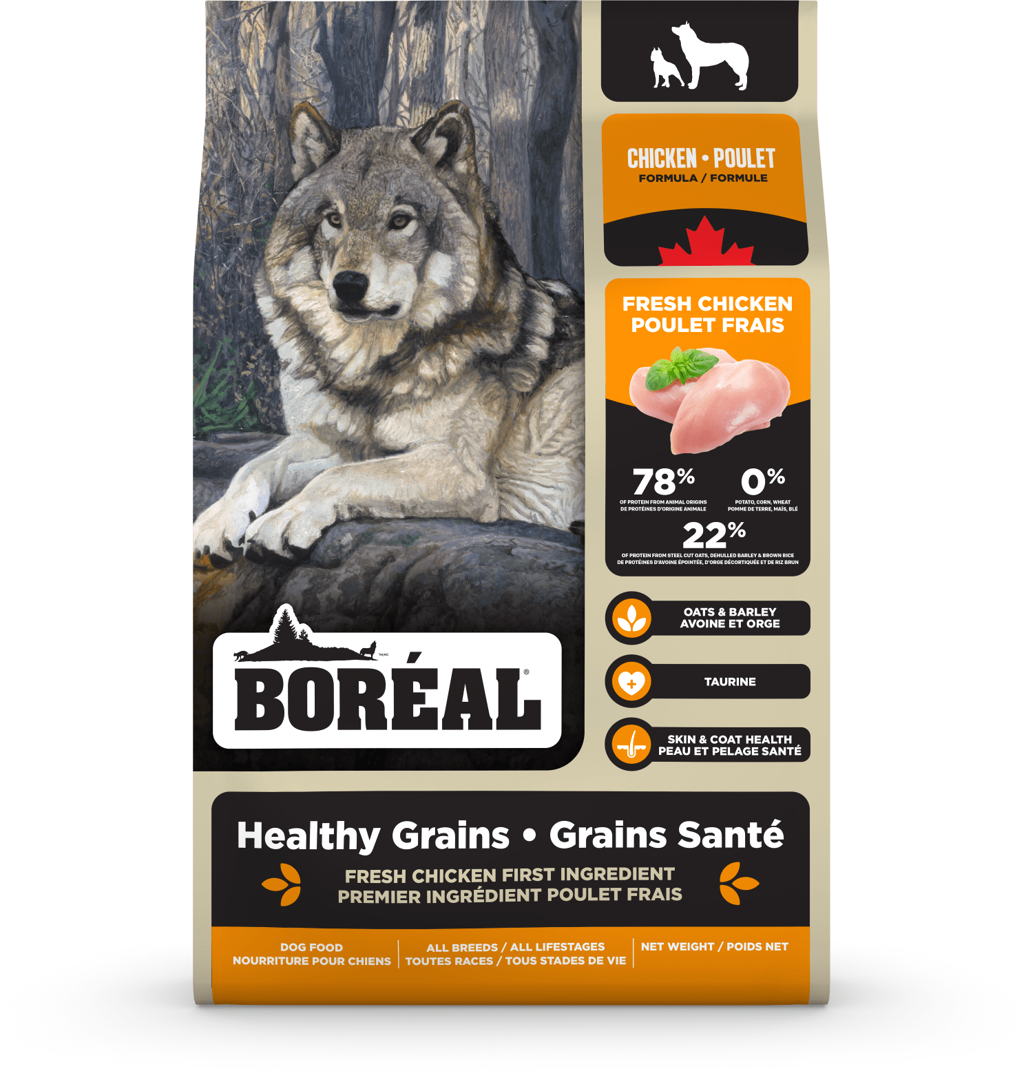 Boreal Healthy Grains Chicken Dry Dog Food - 10kg - The Pet Source