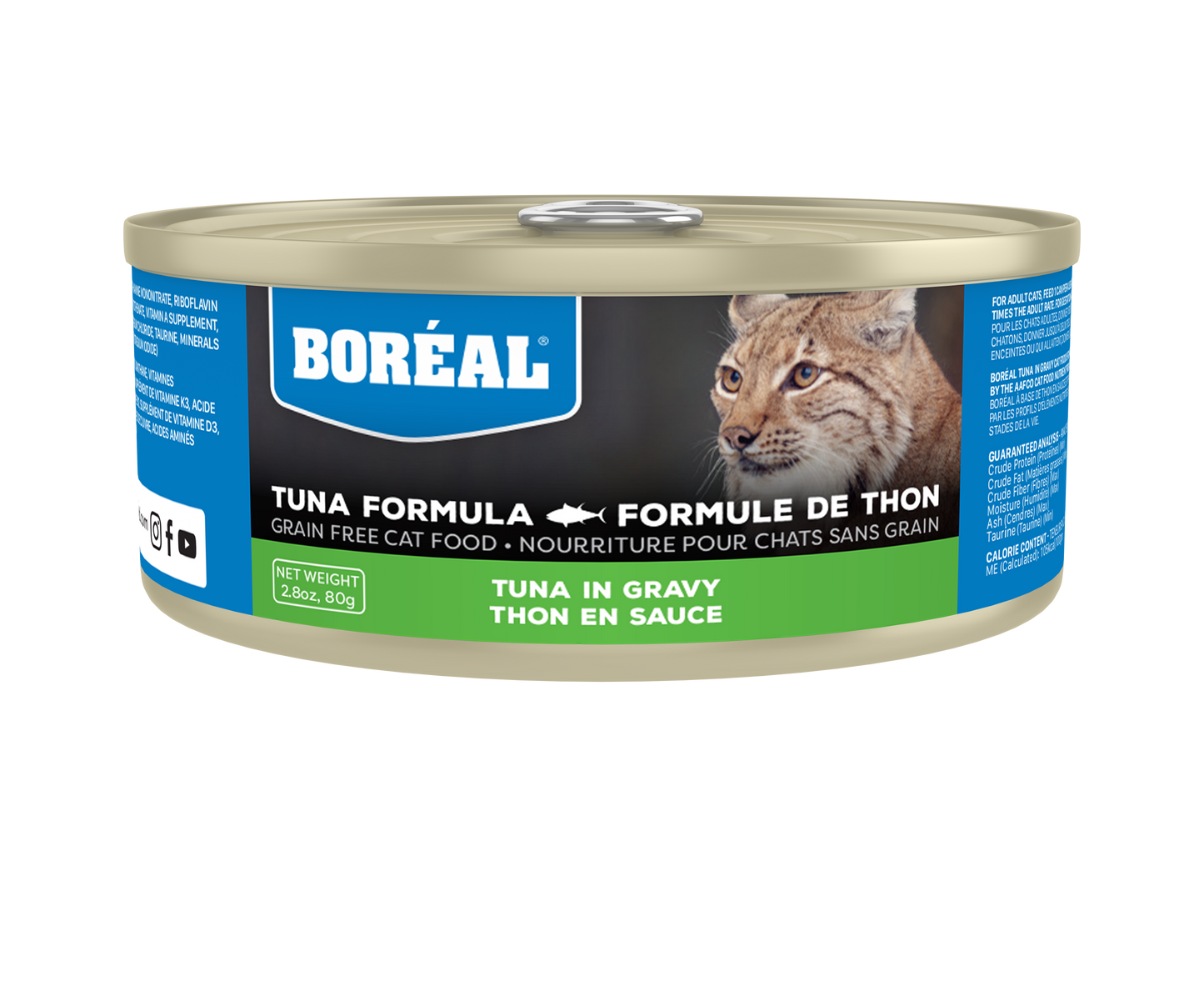 Boreal Red Tuna With Gravy Wet Cat Food Can - 80g - The Pet Source