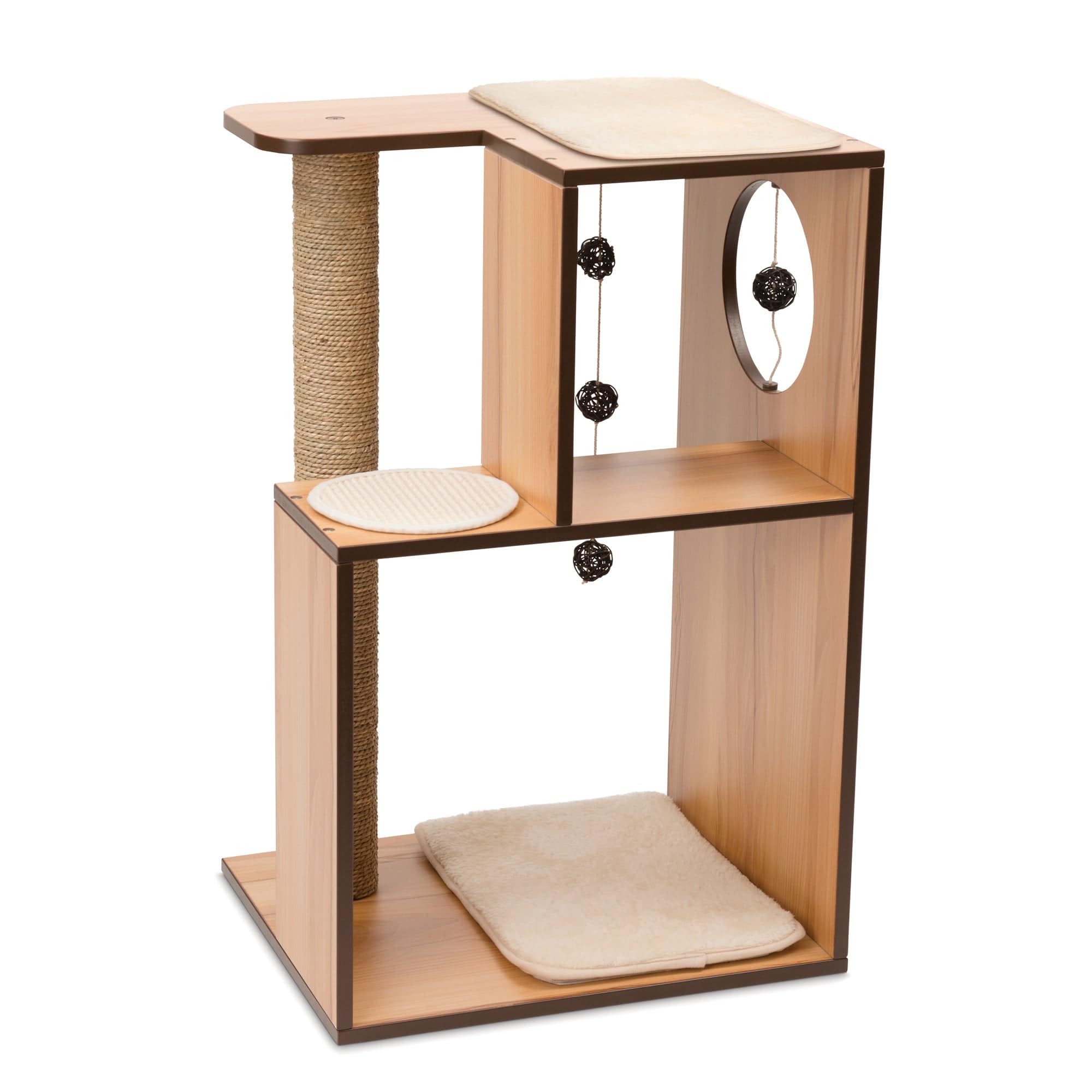 Catit Vesper V-Box - Walnut - Large - 50 x 40 x 78 cm - The Pet Source