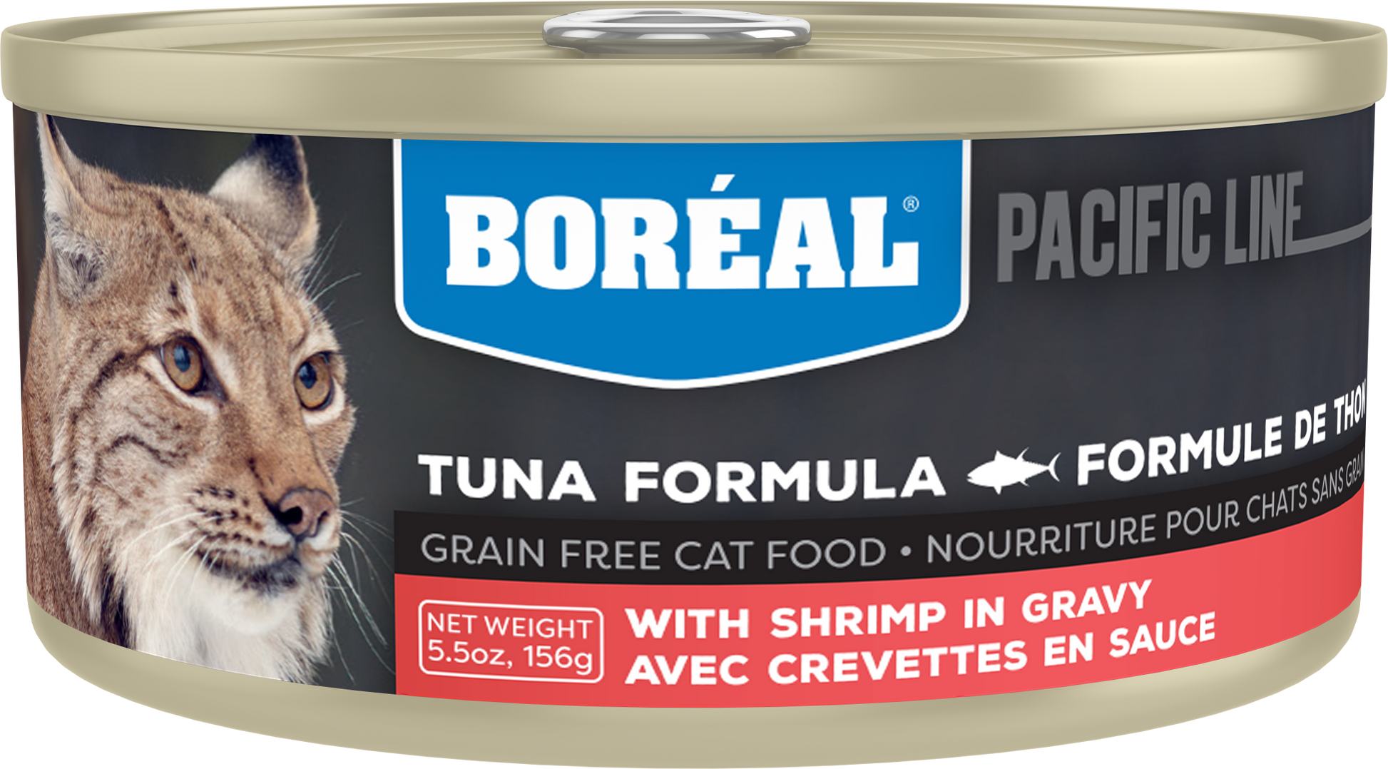 Boreal Red Tuna With Shrimp in Gravy Wet Cat Food Can - 156g - The Pet Source