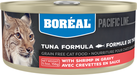 Boreal Red Tuna With Shrimp in Gravy Wet Cat Food Can - 156g - The Pet Source
