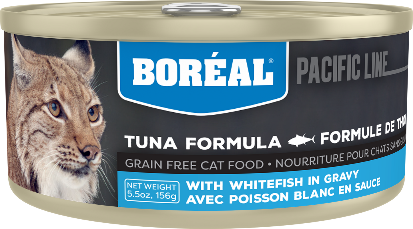 Boreal Red Tuna With Whitefish in Gravy Wet Cat Food Can - 156g - The Pet Source