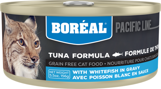 Boreal Red Tuna With Whitefish in Gravy Wet Cat Food Can - 156g - The Pet Source