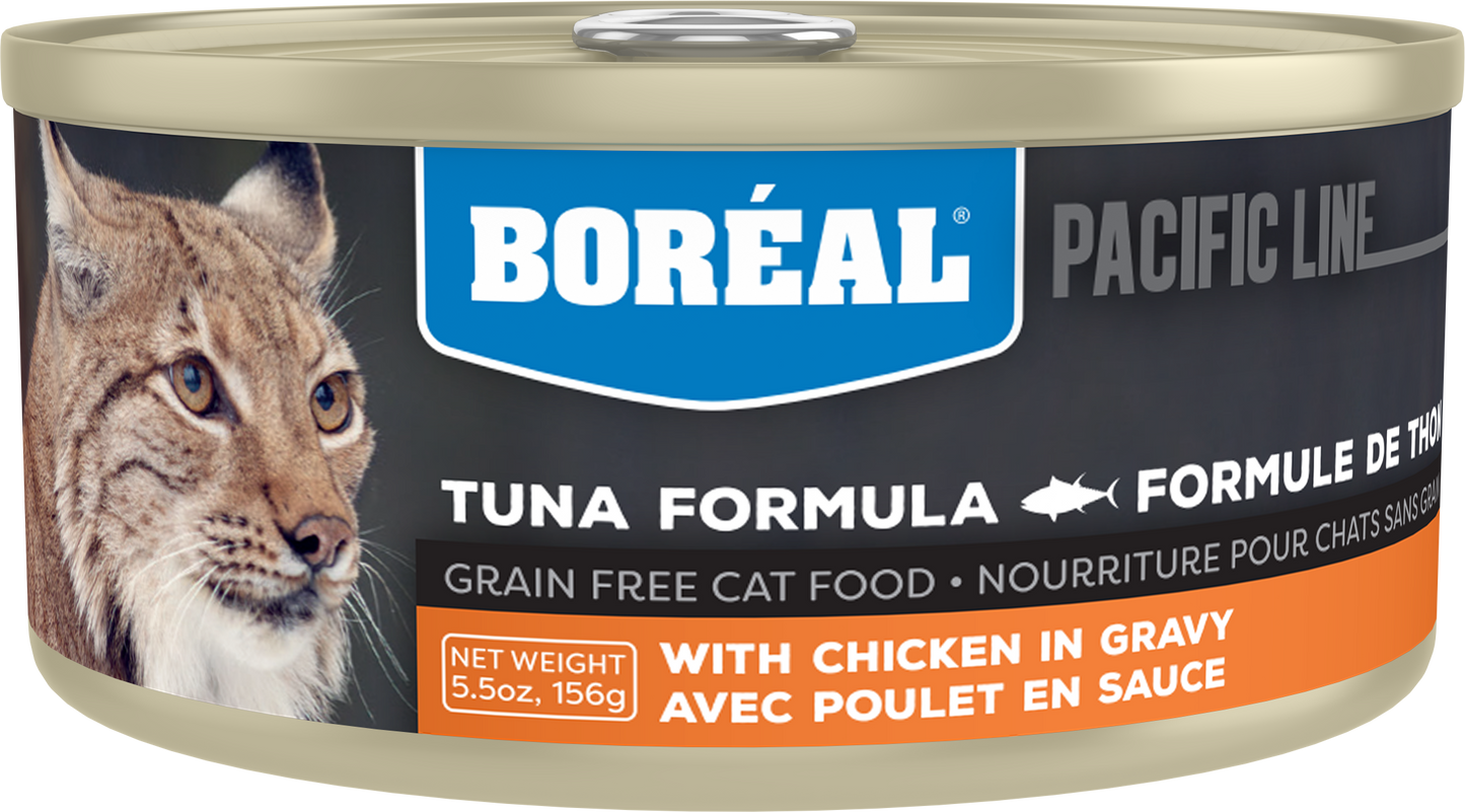 Boreal Red Tuna With Chicken in Gravy Wet Cat Food Can - 156g - The Pet Source