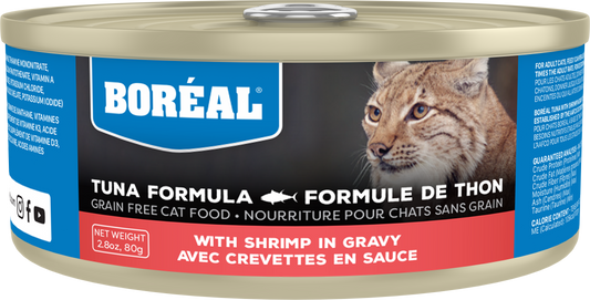 Boreal Red Tuna With Chicken in Gravy Wet Cat Food Can - 80g - The Pet Source