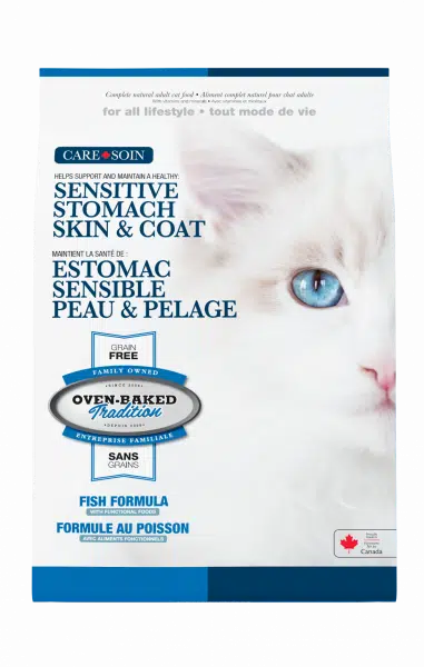 Oven Baked Tradition Care Sensitive Stomach Skin & Coat Cat Food Fish - 10lb - The Pet Source