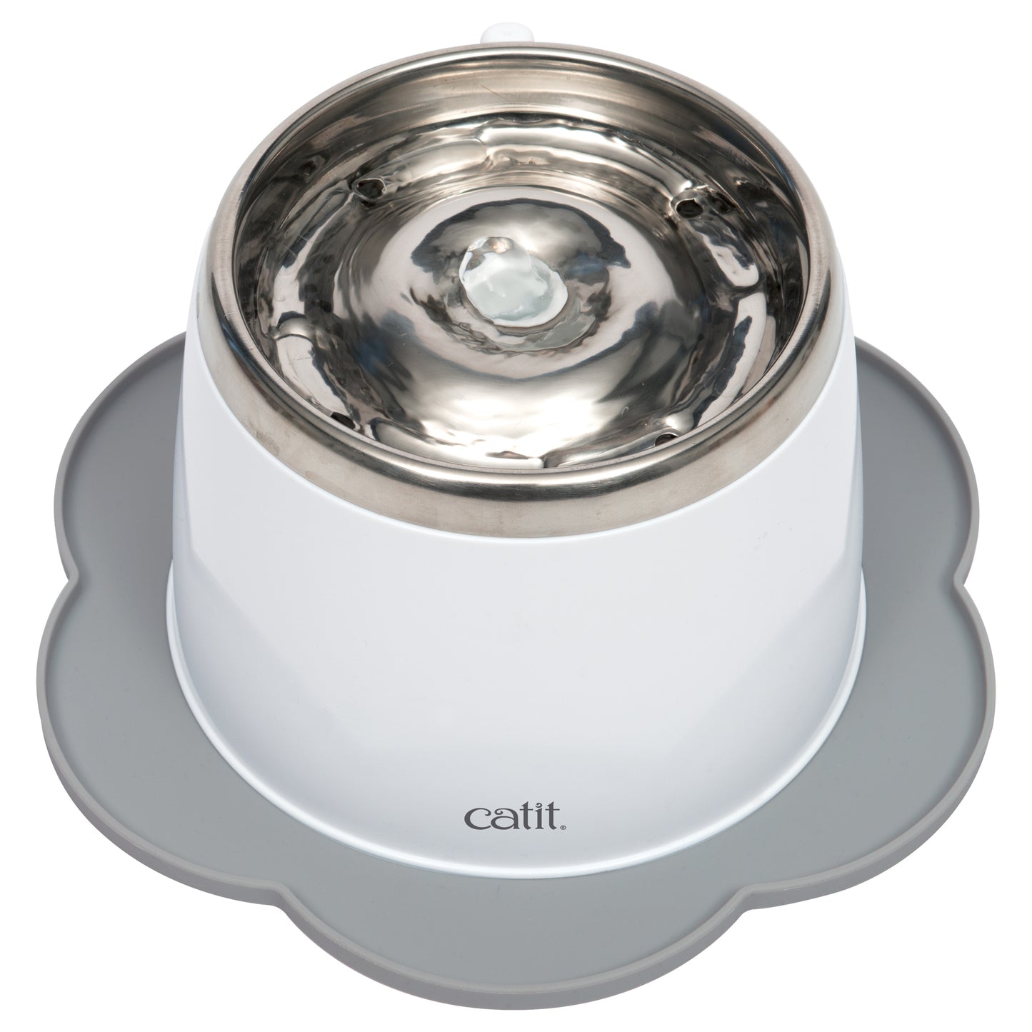 Catit Flower Placemat Medium - Grey - The Pet Source