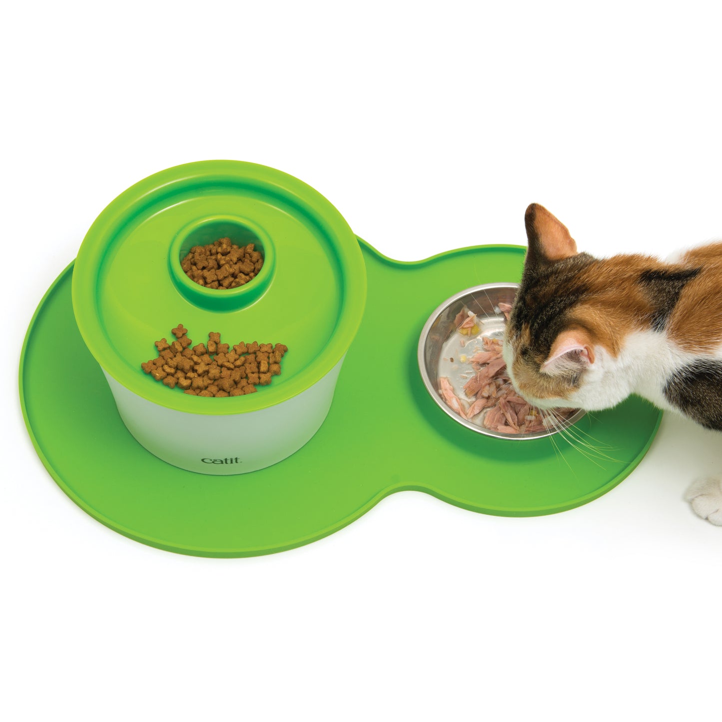 Catit Peanut Placemat Medium - Green - The Pet Source