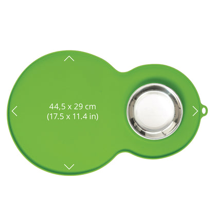 Catit Peanut Placemat Medium - Green - The Pet Source