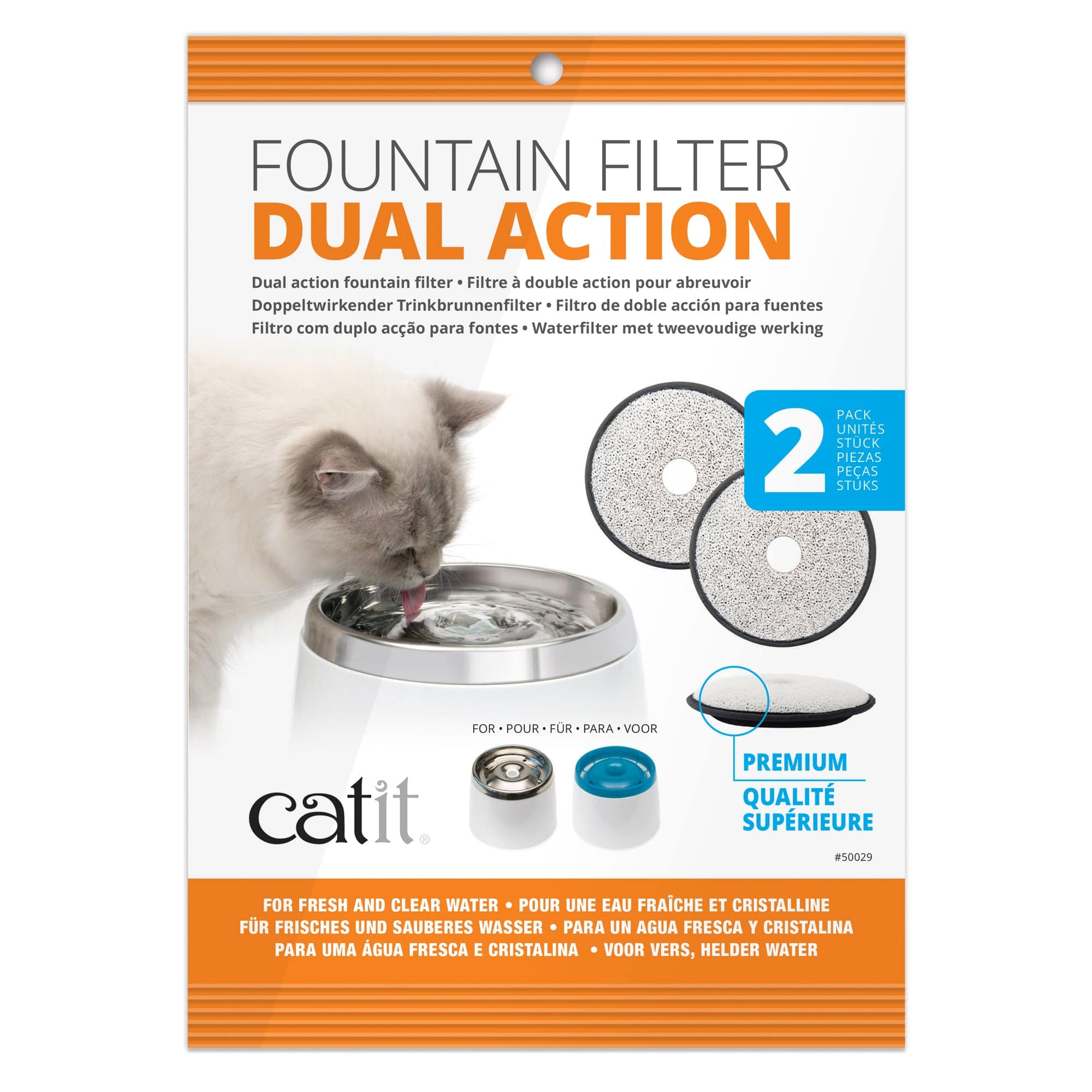 Catit Dual Action Replacement Filters – 2 pack - The Pet Source