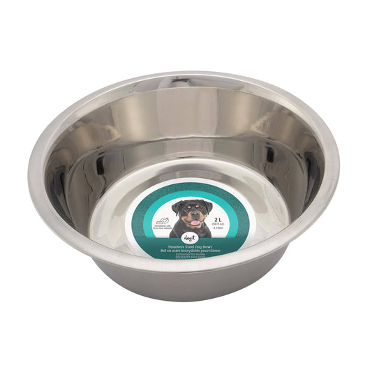 Dogit Stainless Steel Dog Bowl - Extra Large - 67.6oz - The Pet Source