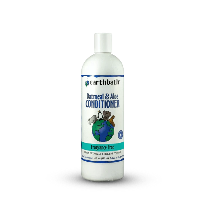 earthbath Oatmeal & Aloe Conditioner - Fragrance Free - 16oz - The Pet Source