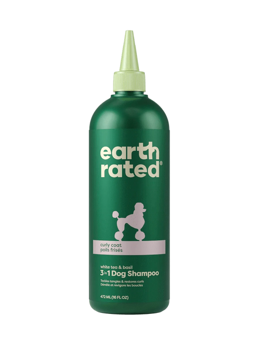 earth rated Curly Coat 3-in-1 Dog Shampoo - 16oz - The Pet Source