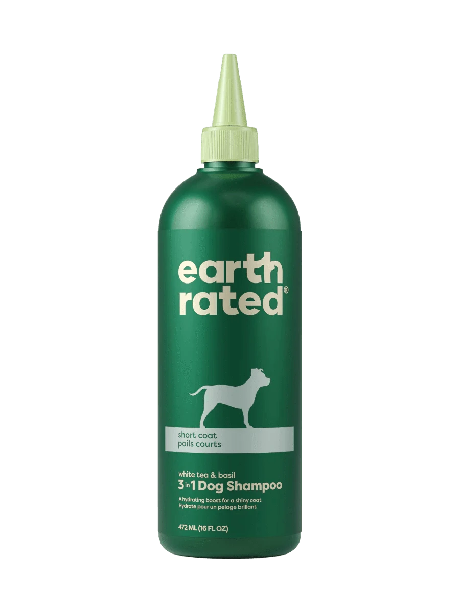 earth rated Short Coat 3-in-1 Dog Shampoo - 16oz - The Pet Source