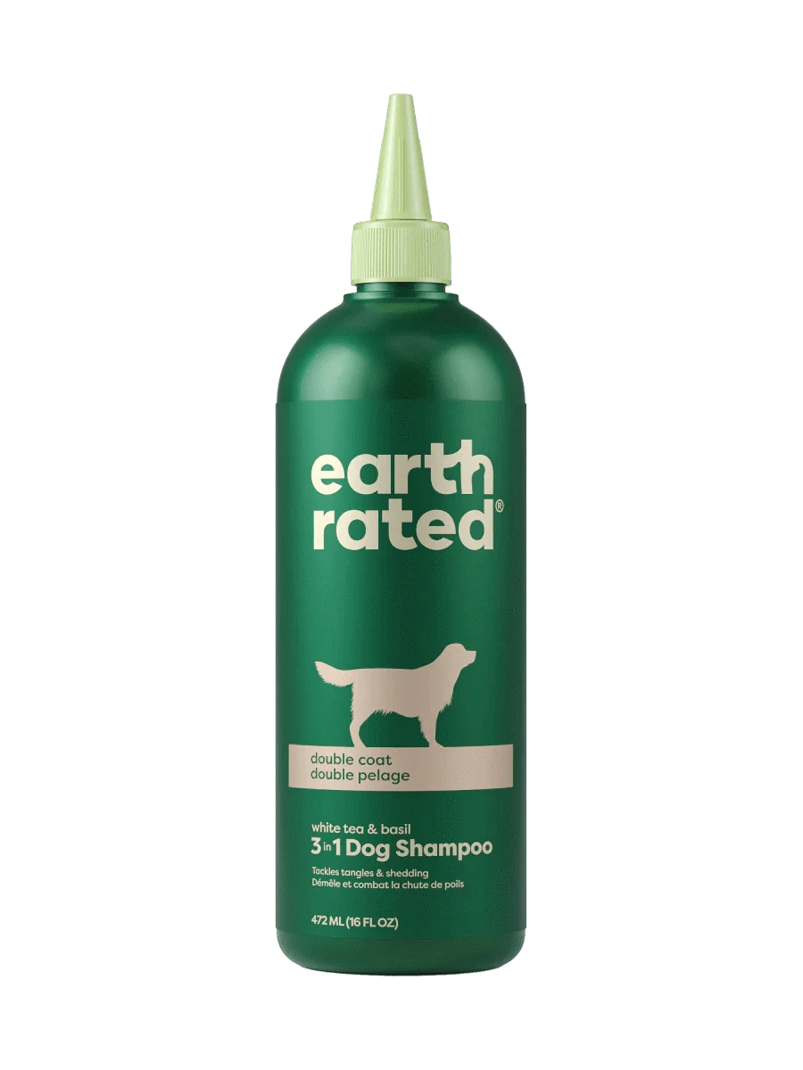 earth rated Double Coat 3-in-1 Dog Shampoo - 16oz - The Pet Source