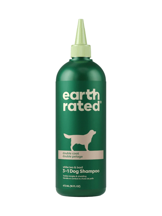 earth rated Double Coat 3-in-1 Dog Shampoo - 16oz - The Pet Source