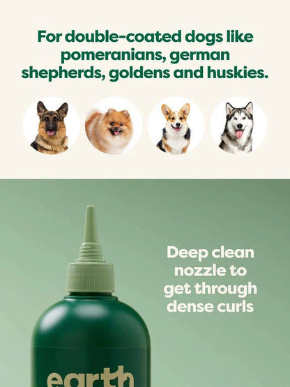 earth rated Double Coat 3-in-1 Dog Shampoo - 16oz - The Pet Source