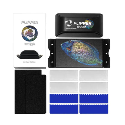 Flipper Edge Limited Edition Tang 2 in 1 Floating Magnetic Aquarium Algae Cleaner (Standard) - The Pet Source