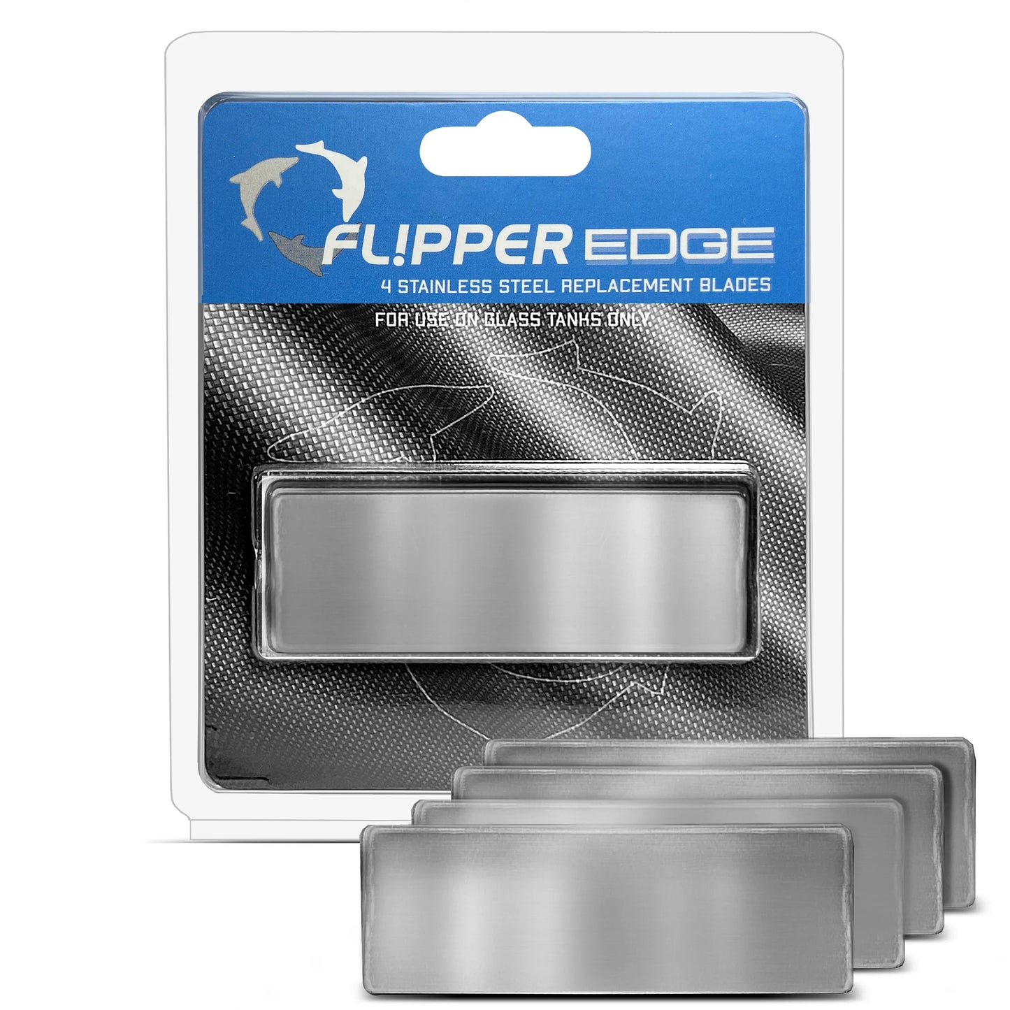 Flipper Edge Standard Stainless Steel Blades - 4pk - The Pet Source