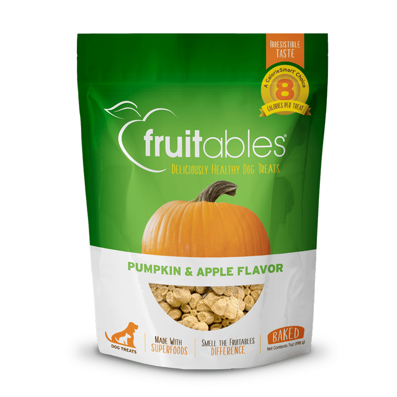 Fruitables Baked Pumpkin & Apple Dog Treats - 12 oz - The Pet Source