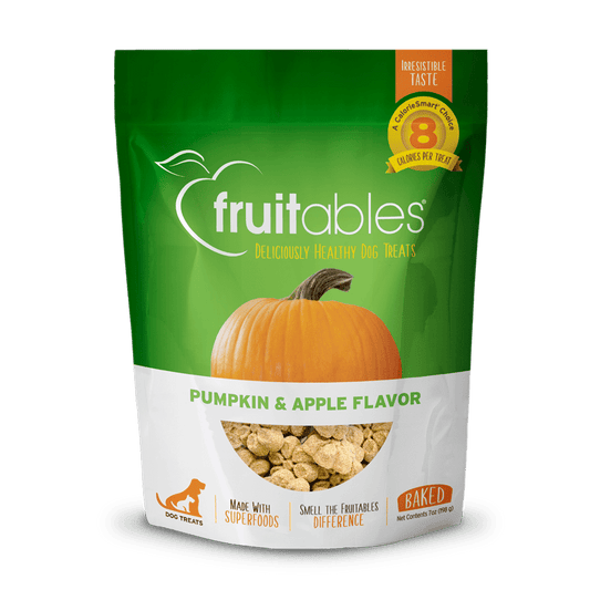 Fruitables Baked Pumpkin & Apple Dog Treats - 12 oz - The Pet Source