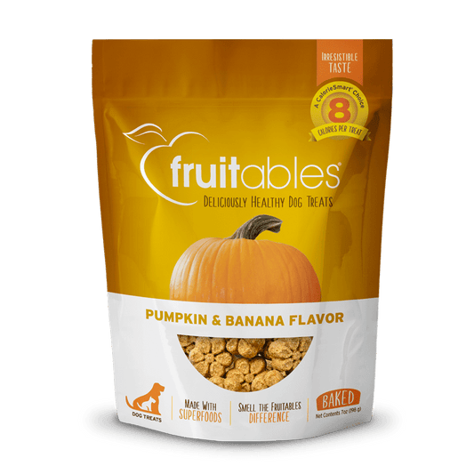 Fruitables Baked Pumpkin & Banana Dog Treats - 12 oz - The Pet Source