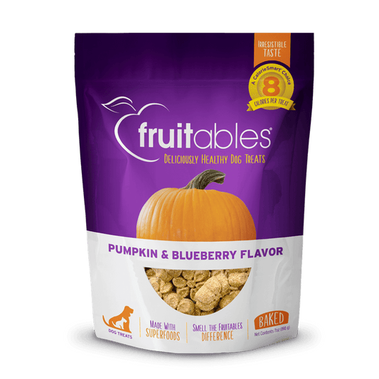 Fruitables Baked Pumpkin & Blueberry Dog Treats - 12 oz - The Pet Source