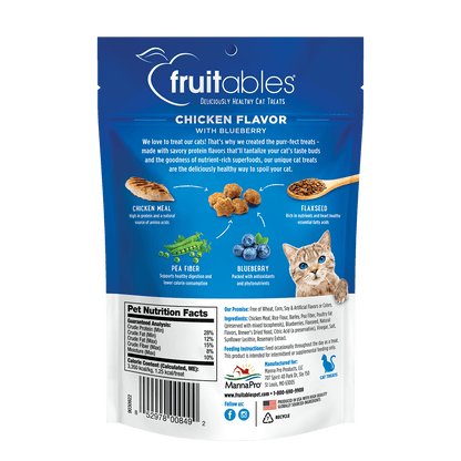 Fruitables Chicken Flavor with Blueberry Cat Treats - 2.5oz - The Pet Source