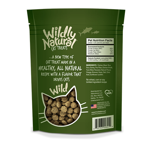 Fruitables Wildly Natural Tuna Flavor Cat Treat - 2.5 oz - The Pet Source