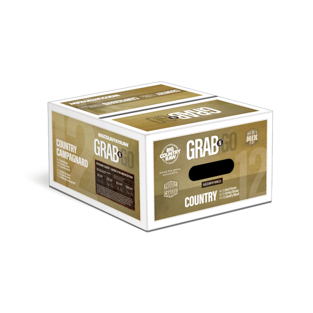 Big Country Raw Grab N Go Country Raw Frozen Dog Food - 12lb - The Pet Source