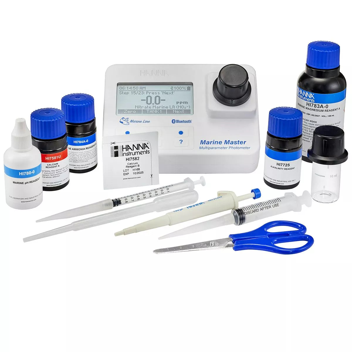 Marine Master Bluetooth Multiparameter Photometer HI97115C - The Pet Source