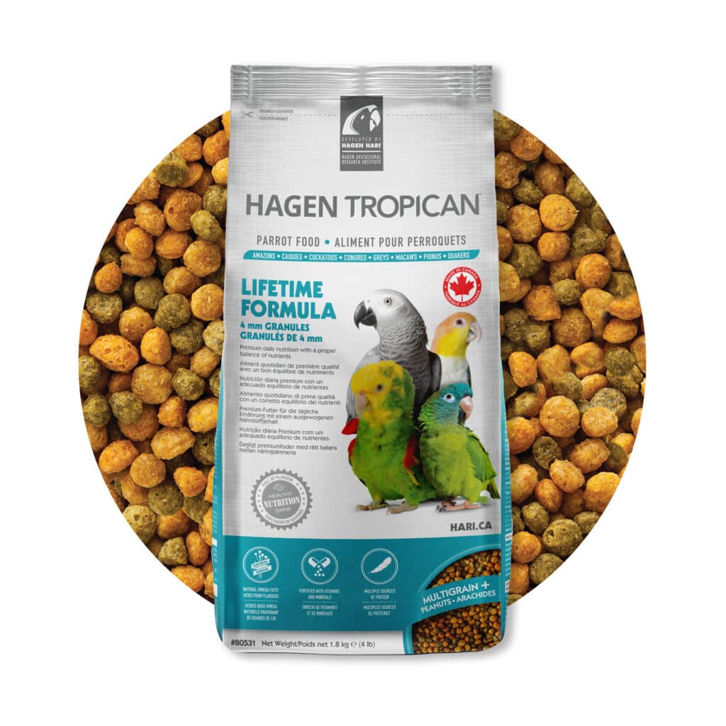 Tropican Lifetime Formula for Parrots Granules 4mm - 4lb - The Pet Source