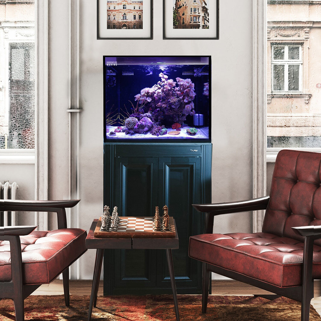 Innovative Marine Fusion Pro 2 - 40 AIO Aquarium w/ APS Stand - Black - The Pet Source