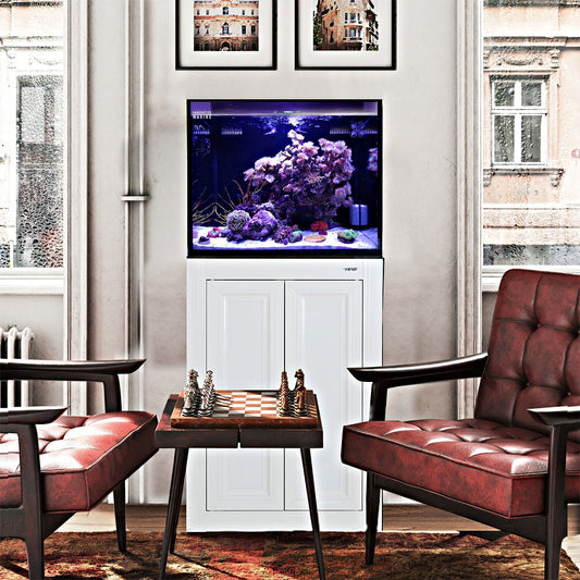 Innovative Marine Fusion Pro 2 - 40 AIO Aquarium w/ APS Stand - White - The Pet Source
