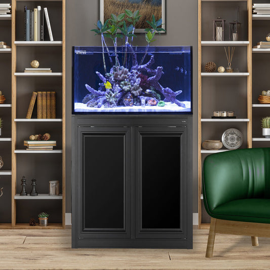 Innovative Marine Fusion Pro 2 | 50 AIO Lagoon Aquarium w/ APS Stand - Black - The Pet Source