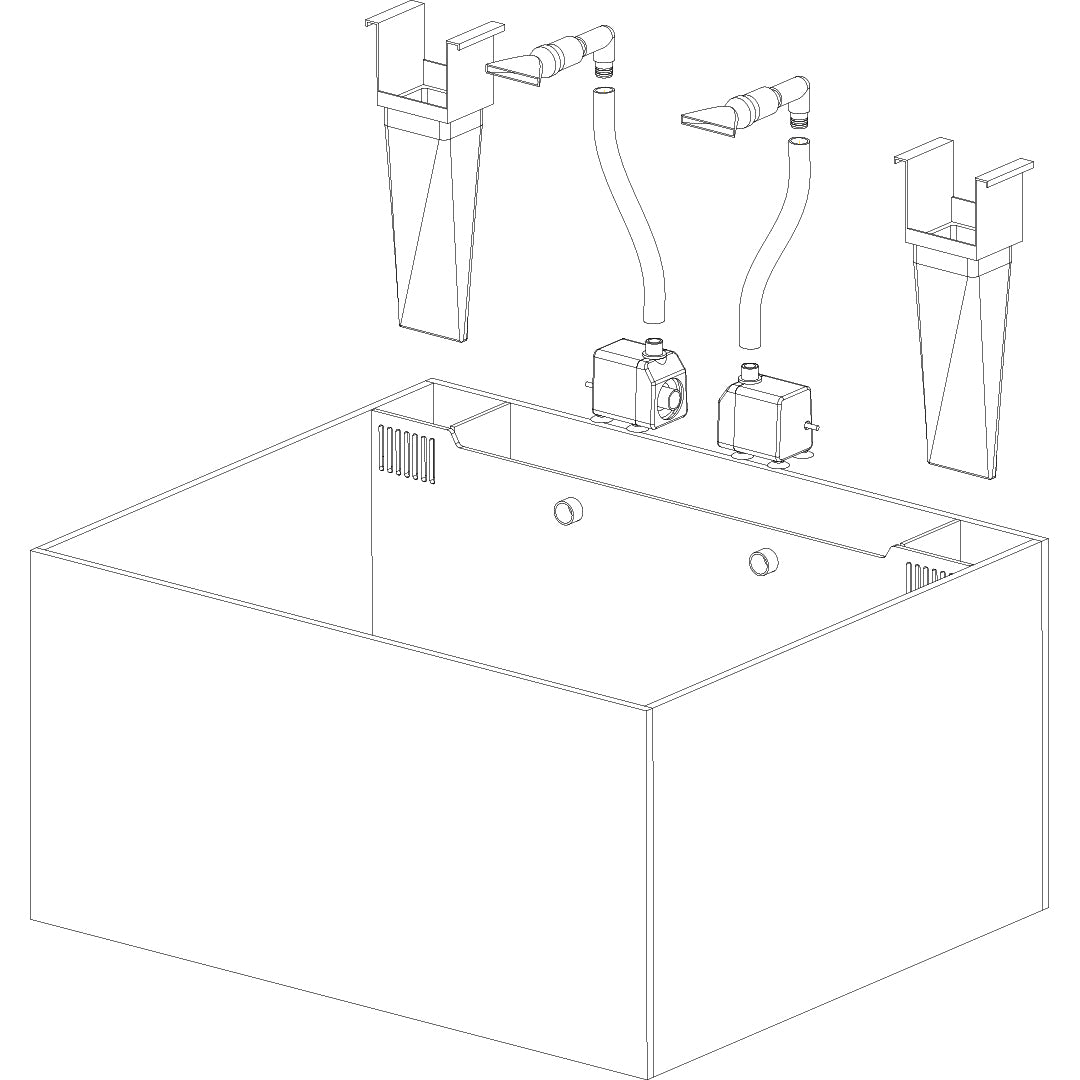 Innovative Marine NUVO Fusion - 25 AIO Lagoon Aquarium - Desktop Starter Kit - The Pet Source