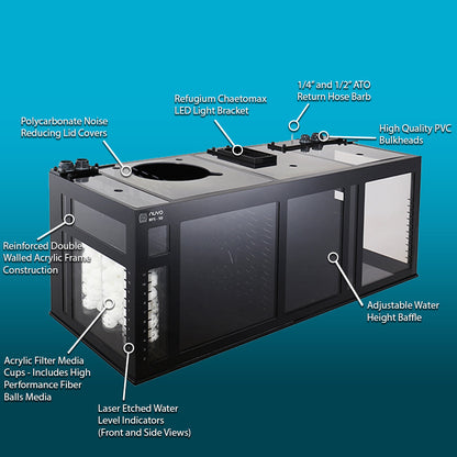 Innovative Marine INT 50 Gallon Complete Reef System - Black - The Pet Source