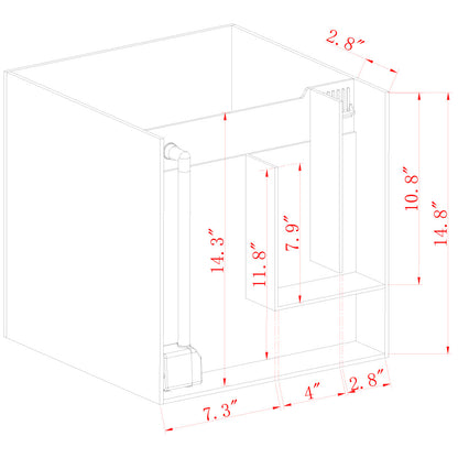 Innovative Marine NUVO Fusion - 15 AIO Cube Aquarium - Desktop Starter Kit - The Pet Source