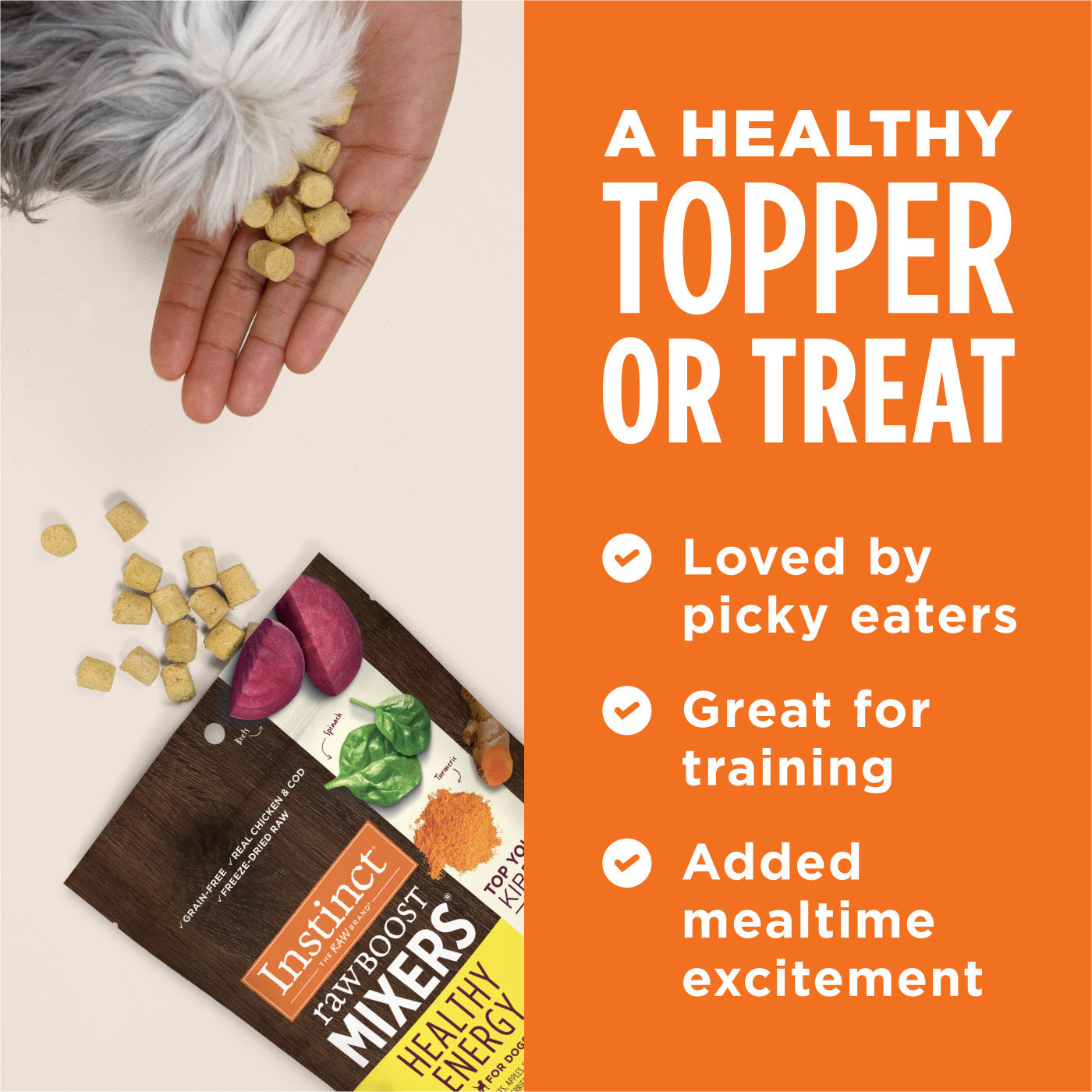 Instinct Raw Boost Mixers Healthy Energy Dog Food Topper - 5.5oz - The Pet Source