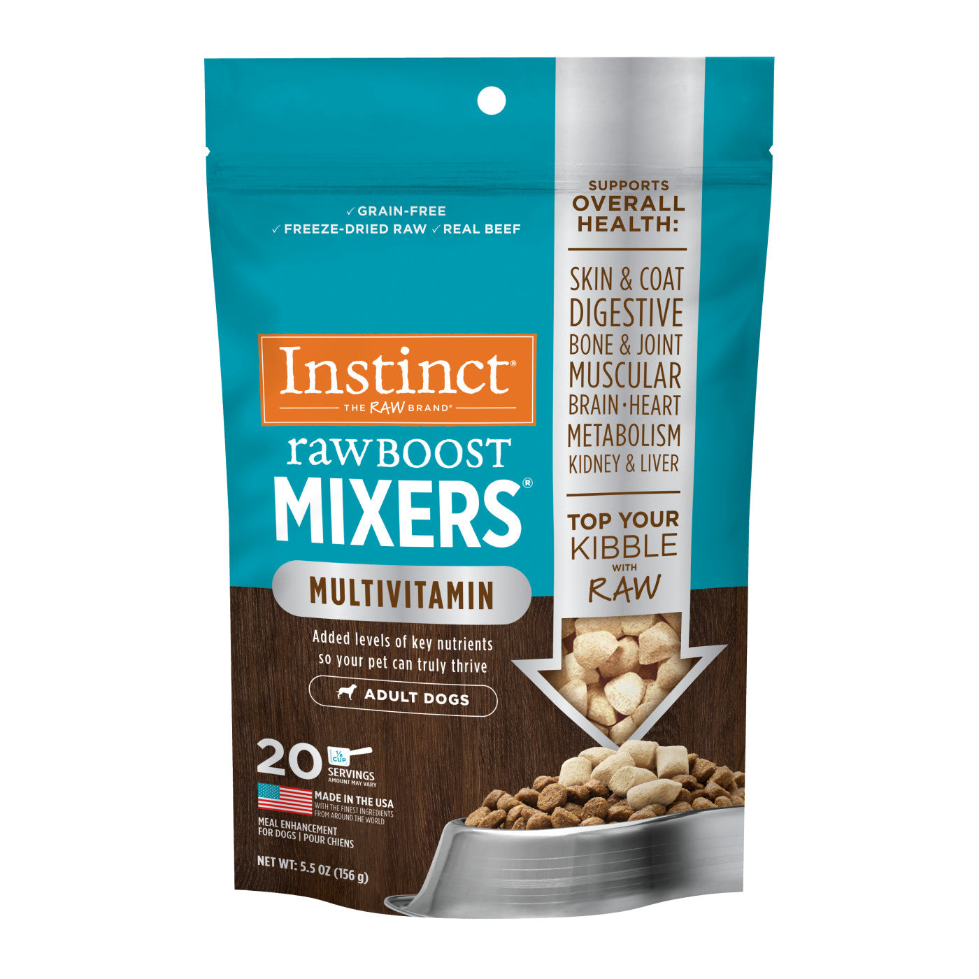 Instinct Raw Boost Mixers Multivitamin for Adult Dogs Food Topper - 5.5oz - The Pet Source