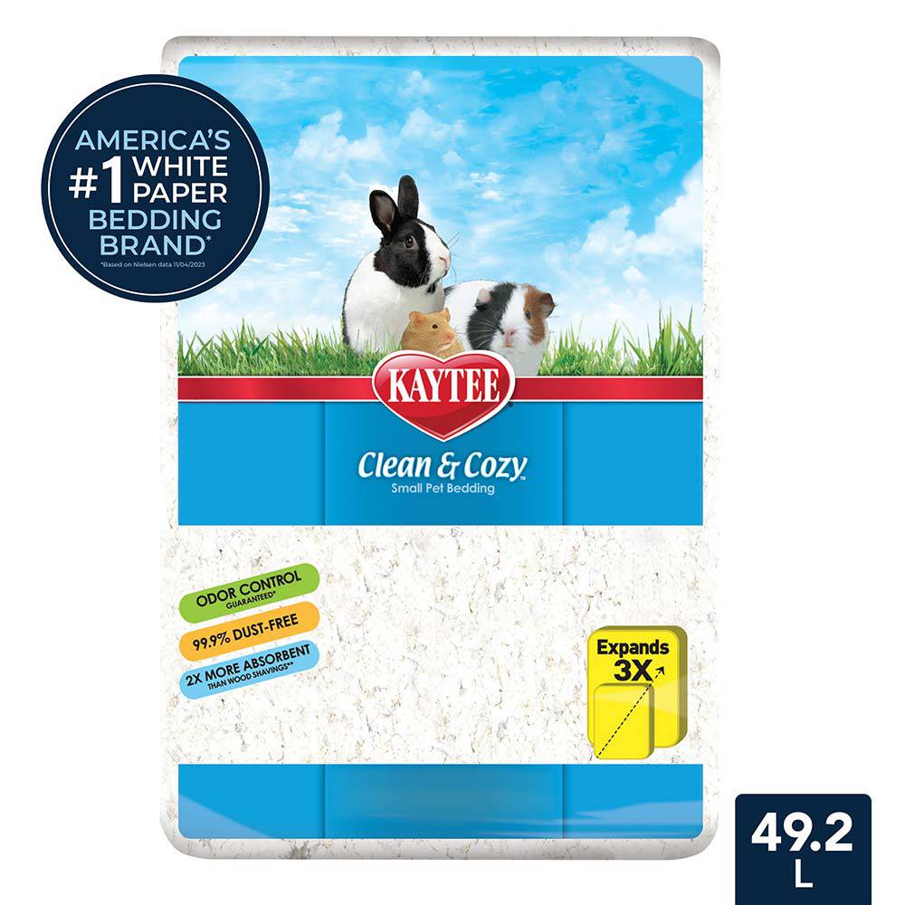 Kaytee Clean & Cozy White Bedding - 85L - The Pet Source