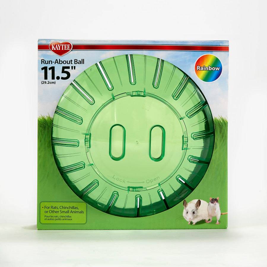 Kaytee Giant Run-About Exercise Ball Rainbow - 11.5 inch - The Pet Source