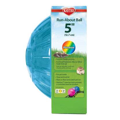 Kaytee Giant Run-About Mini Exercise Ball Rainbow - 5 inch - The Pet Source