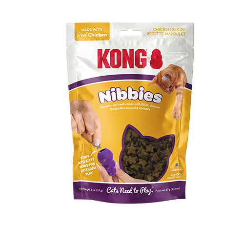 Kong Nibbies Chicken Recipe Crunchy Cat Treats - 2 oz - The Pet Source
