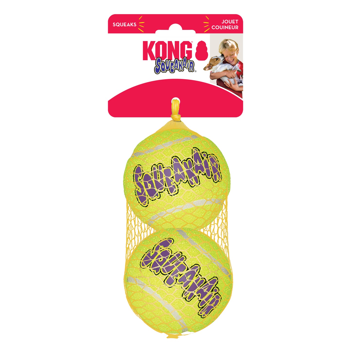 Kong SqueakAir Balls Large - 2 Pack - The Pet Source