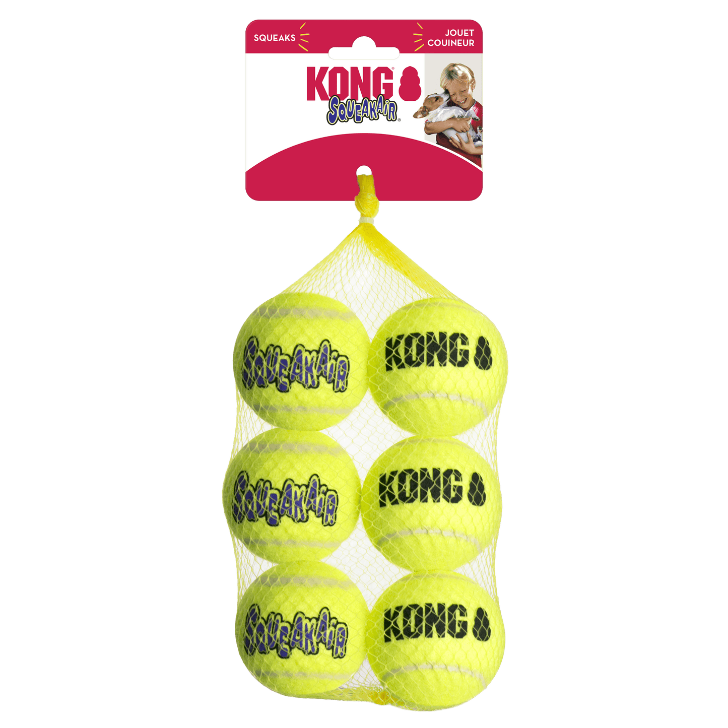Kong Squeakair Ball 6-Pk - The Pet Source