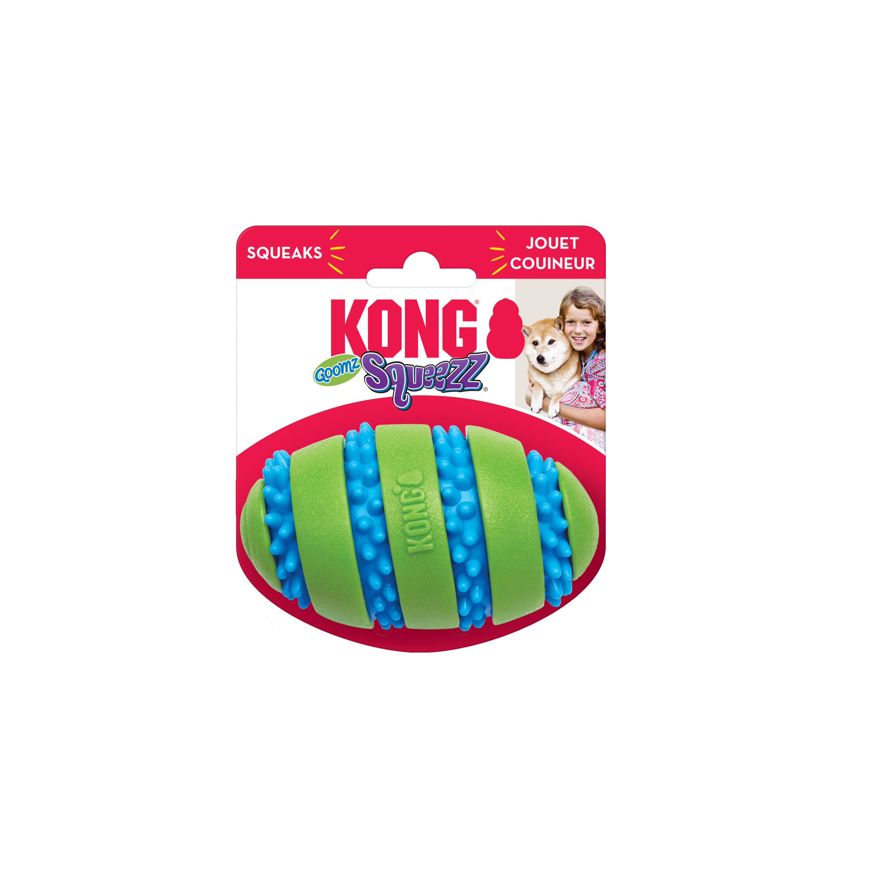 Kong Squeezz Goomz Football - The Pet Source