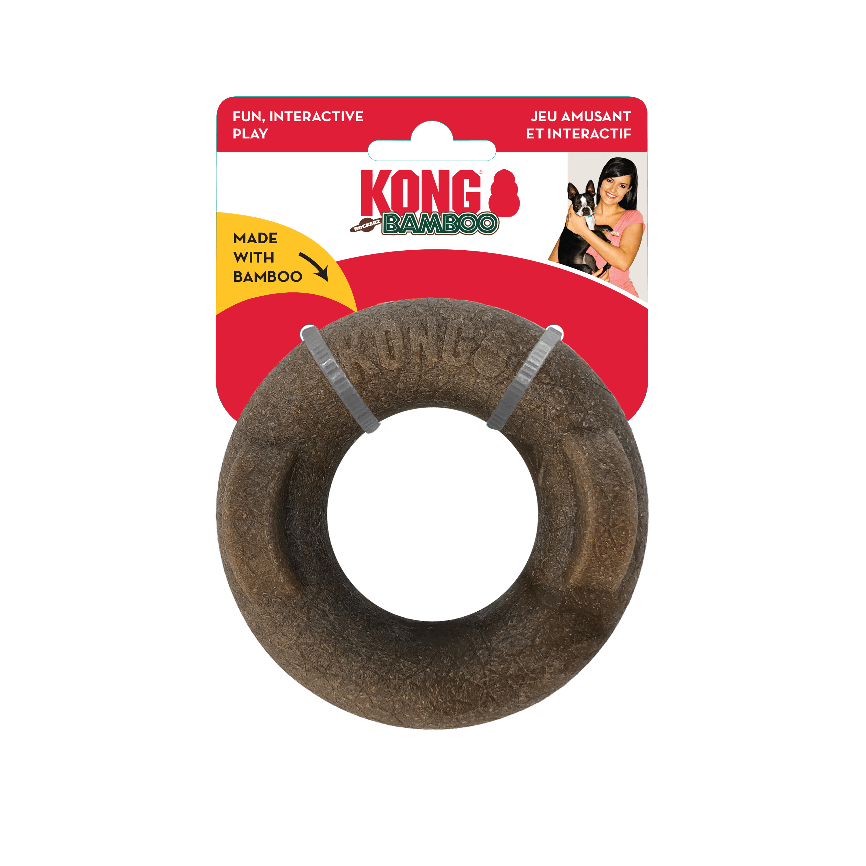 Kong Bamboo Rockerz Ring Medium - The Pet Source